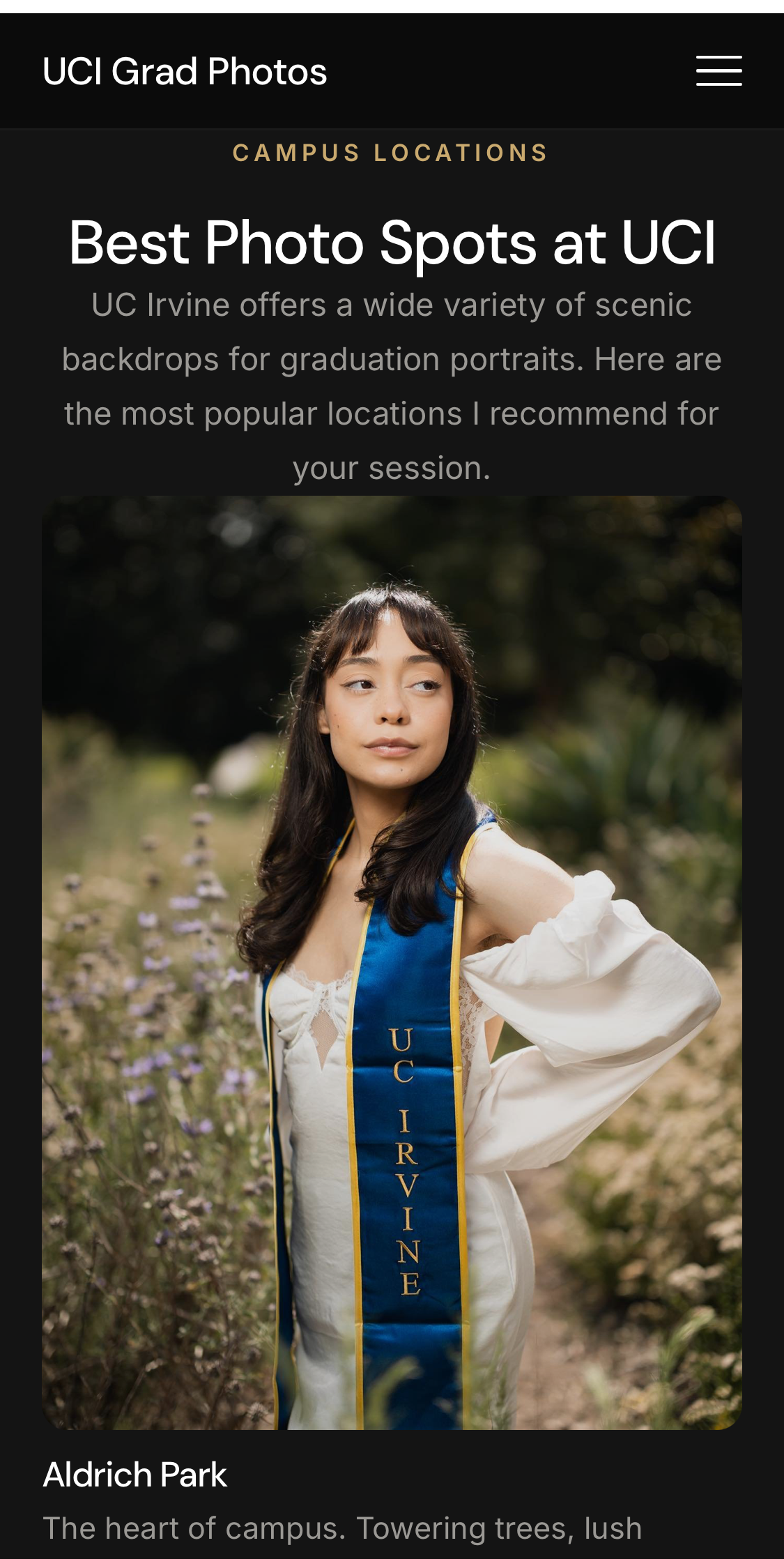 UCI Grad Photos mobile